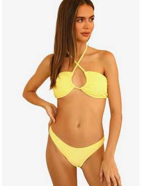 Dippin' Daisy's Nocturnal Swim Bottom Limelight Yellow Ribbed, , hi-res