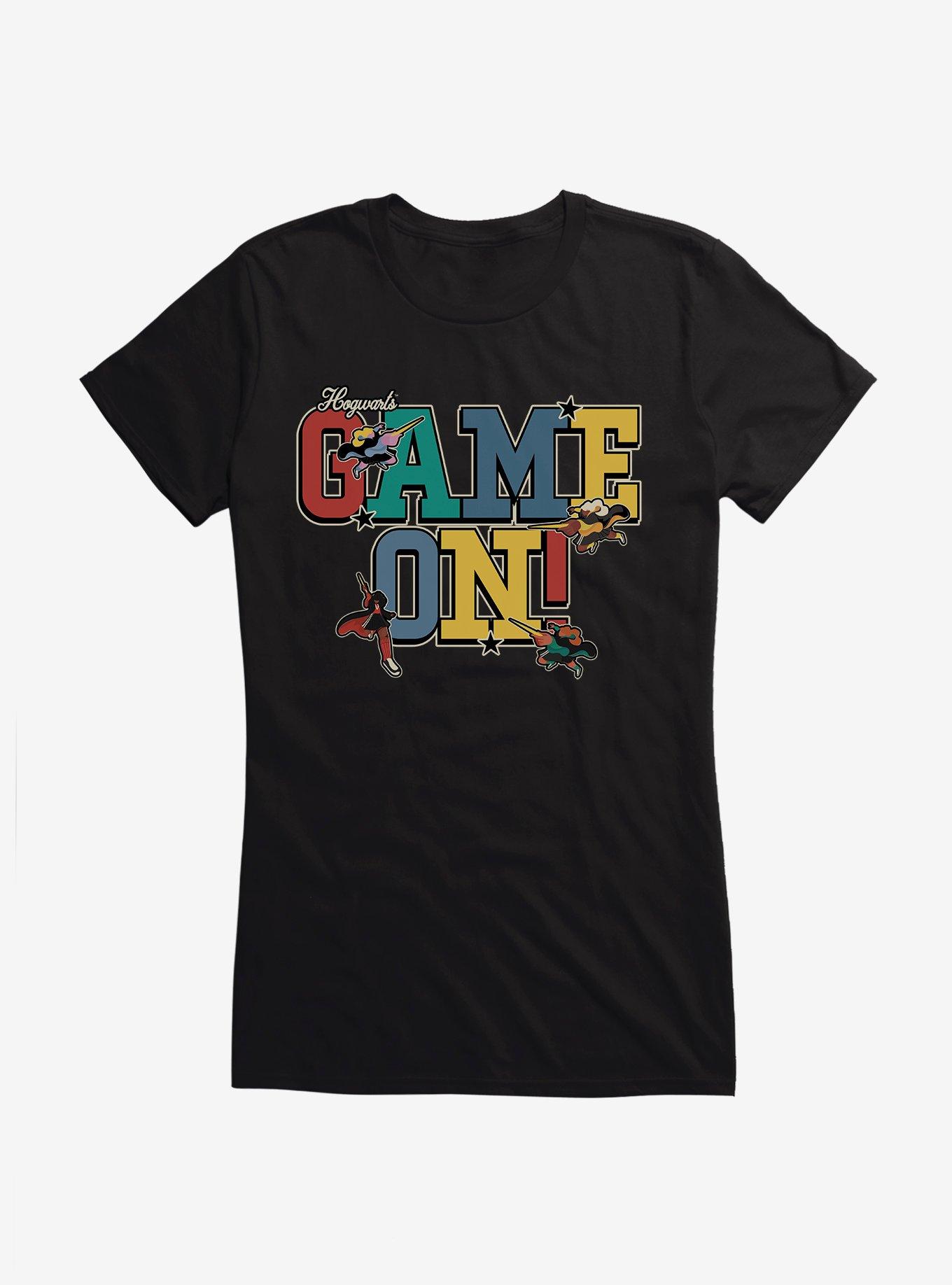 Harry Potter Team Spirit Game On Girls T-Shirt, BLACK, hi-res