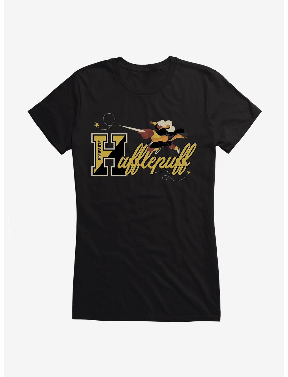 Harry Potter Team Spirit Hufflepuff Magic Girls T-Shirt, BLACK, hi-res