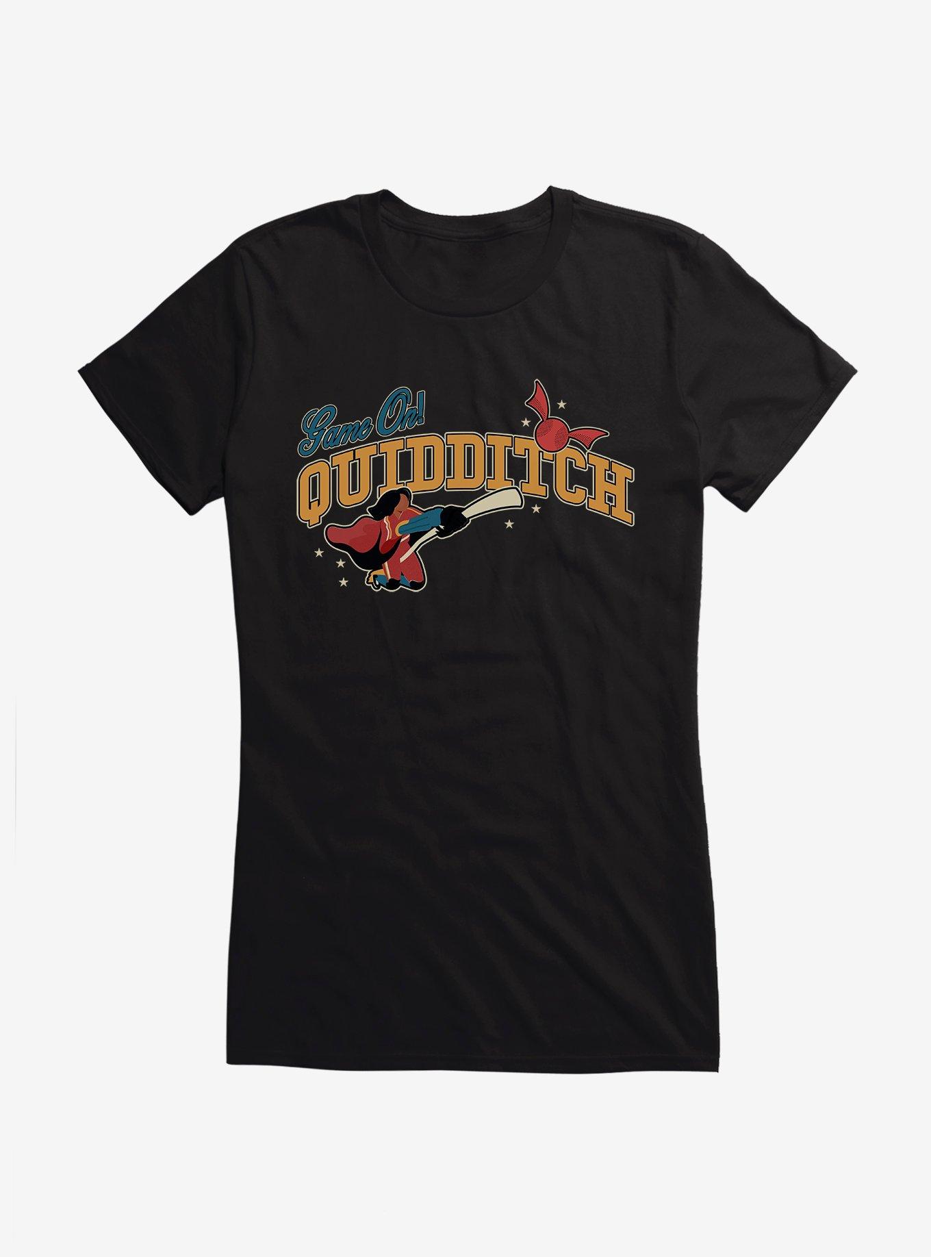 Harry Potter Team Spirit Game On Quidditch Girls T-Shirt, BLACK, hi-res