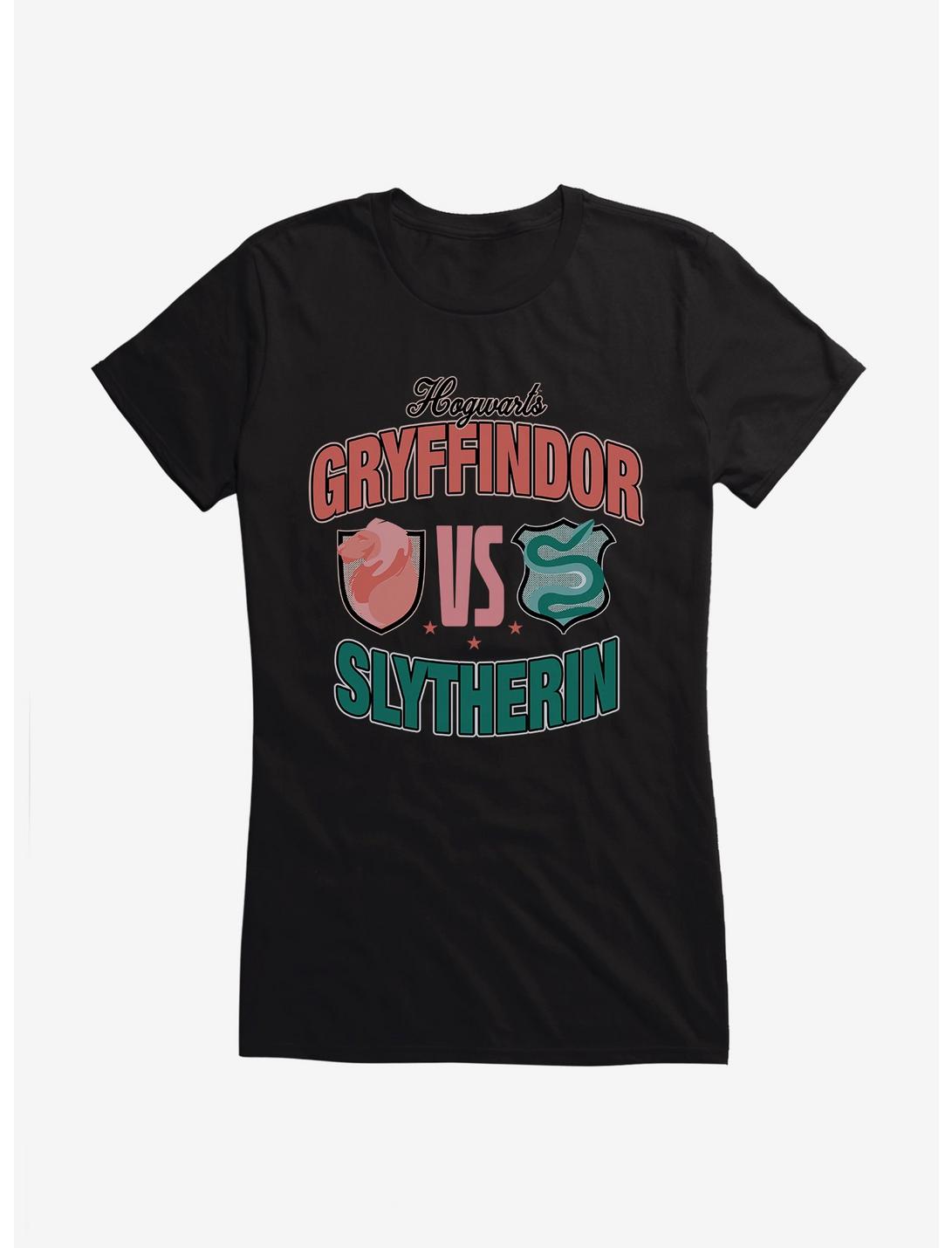 Harry Potter Team Spirit Gryffindor Vs. Slytherin Girls T-Shirt, BLACK, hi-res