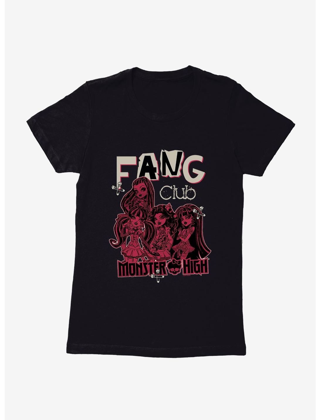 Monster High Fang Club Group Womens T-Shirt, BLACK, hi-res