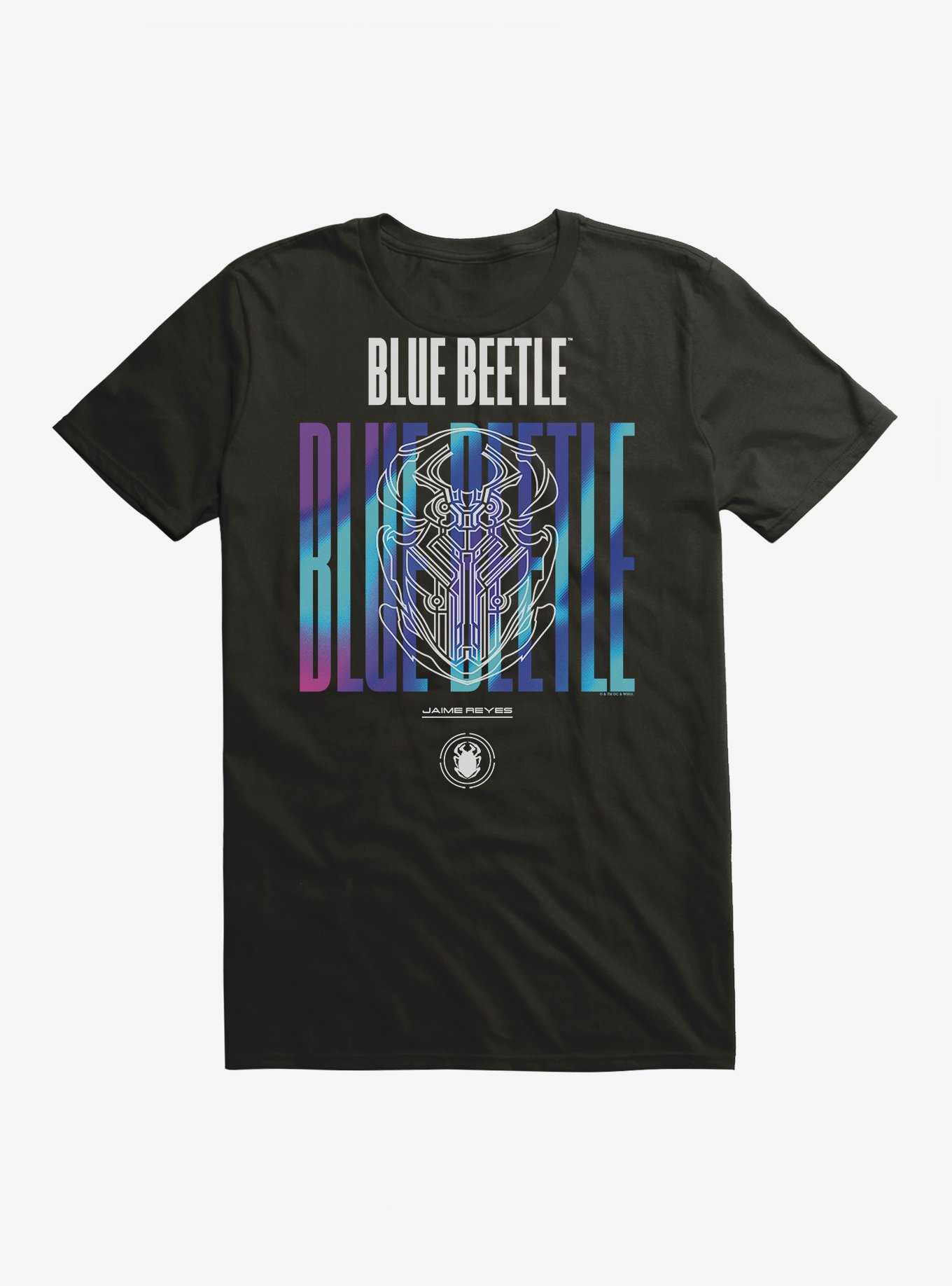 Blue Beetle Scarab Outline T-Shirt, , hi-res