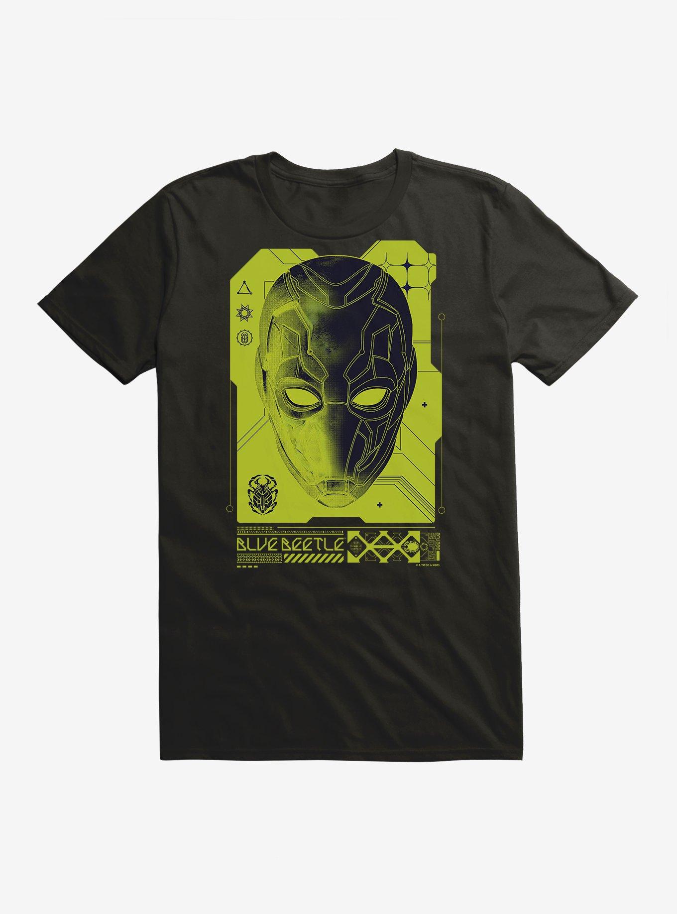 Blue Beetle Helmet Diagram T-Shirt, , hi-res