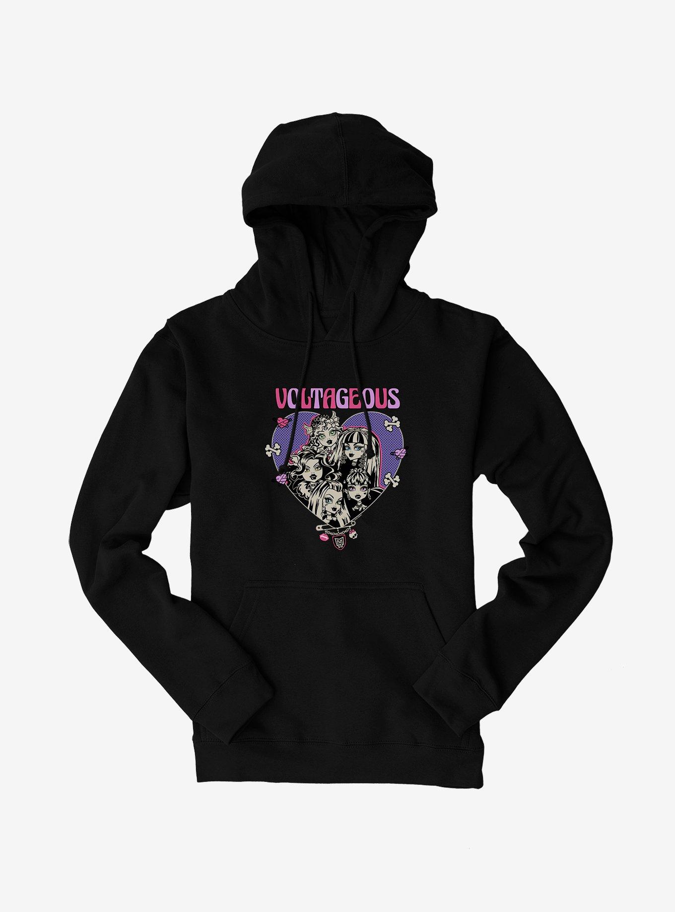 Monster High Voltageous Group Pose Hoodie, BLACK, hi-res