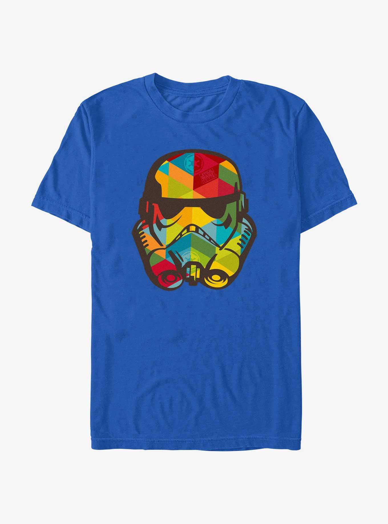 Star Wars: Rebels Head Start Storm Trooper Helmet T-Shirt, ROYAL, hi-res