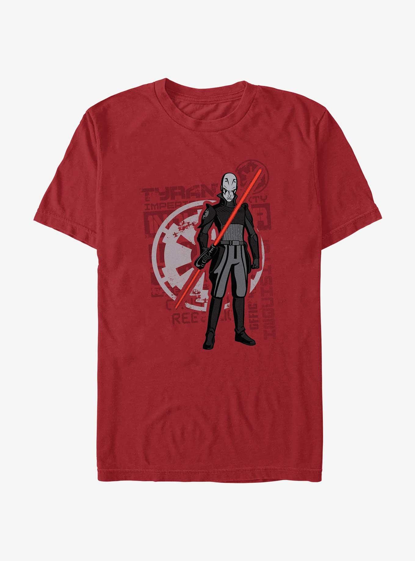 Star Wars: Rebels Inquisitor Badge T-Shirt, CARDINAL, hi-res