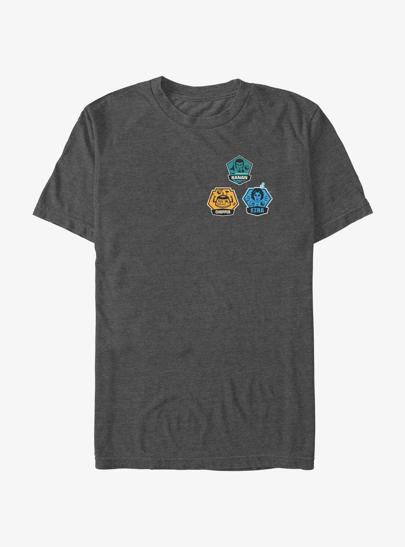 Star Wars: Rebels Kanan Chopper and Ezra Pocket Rebels Badge T-Shirt