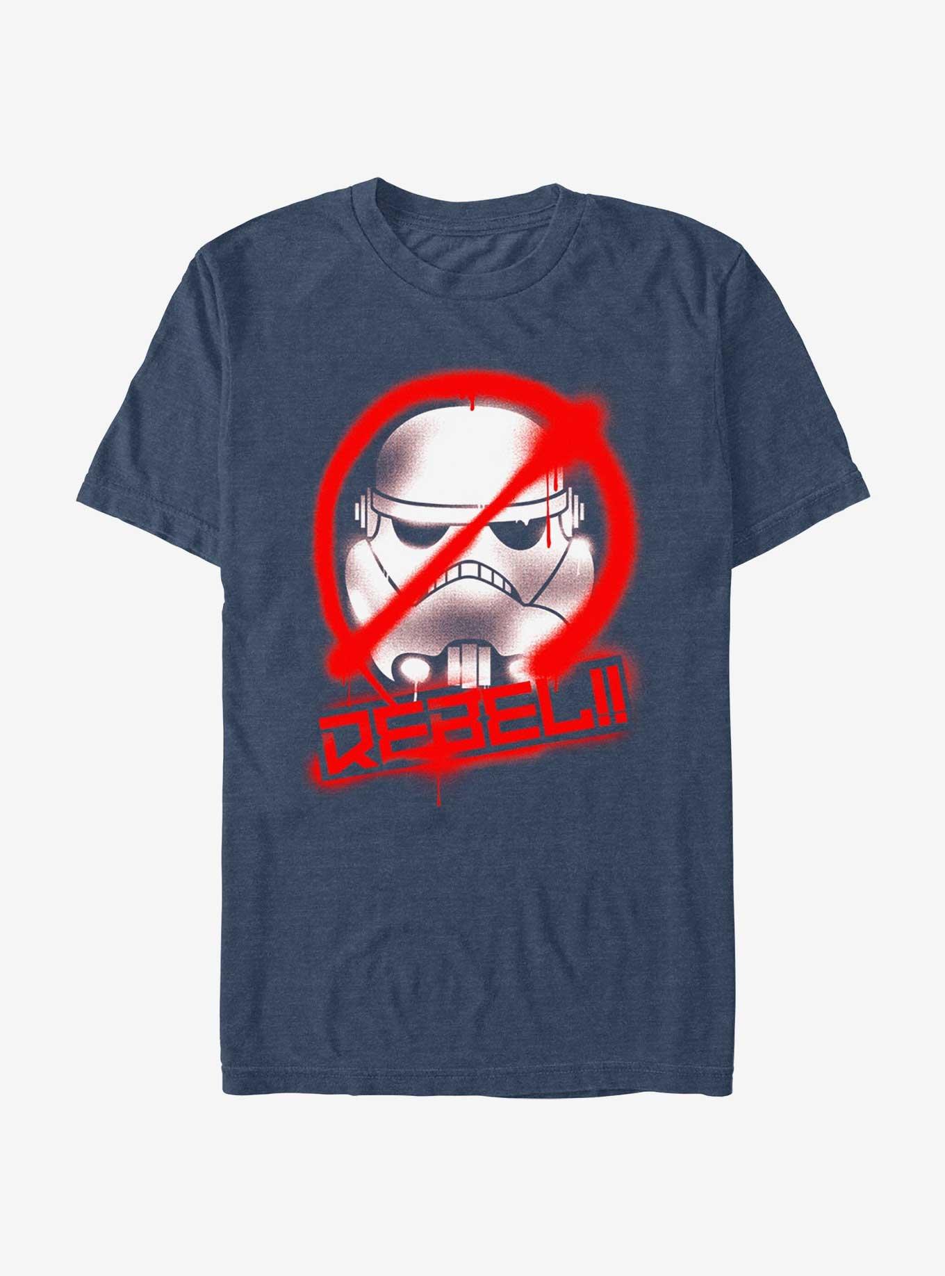 Star Wars: Rebels No Storm Troopers T-Shirt, NAVY HTR, hi-res