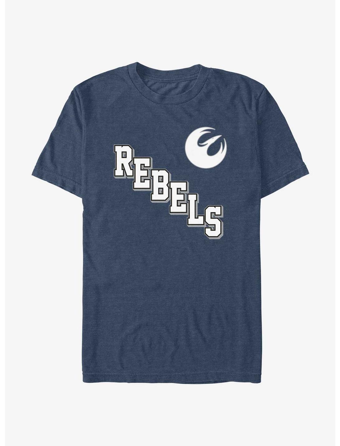 Star Wars: Rebels Rebel Logo T-Shirt, NAVY HTR, hi-res