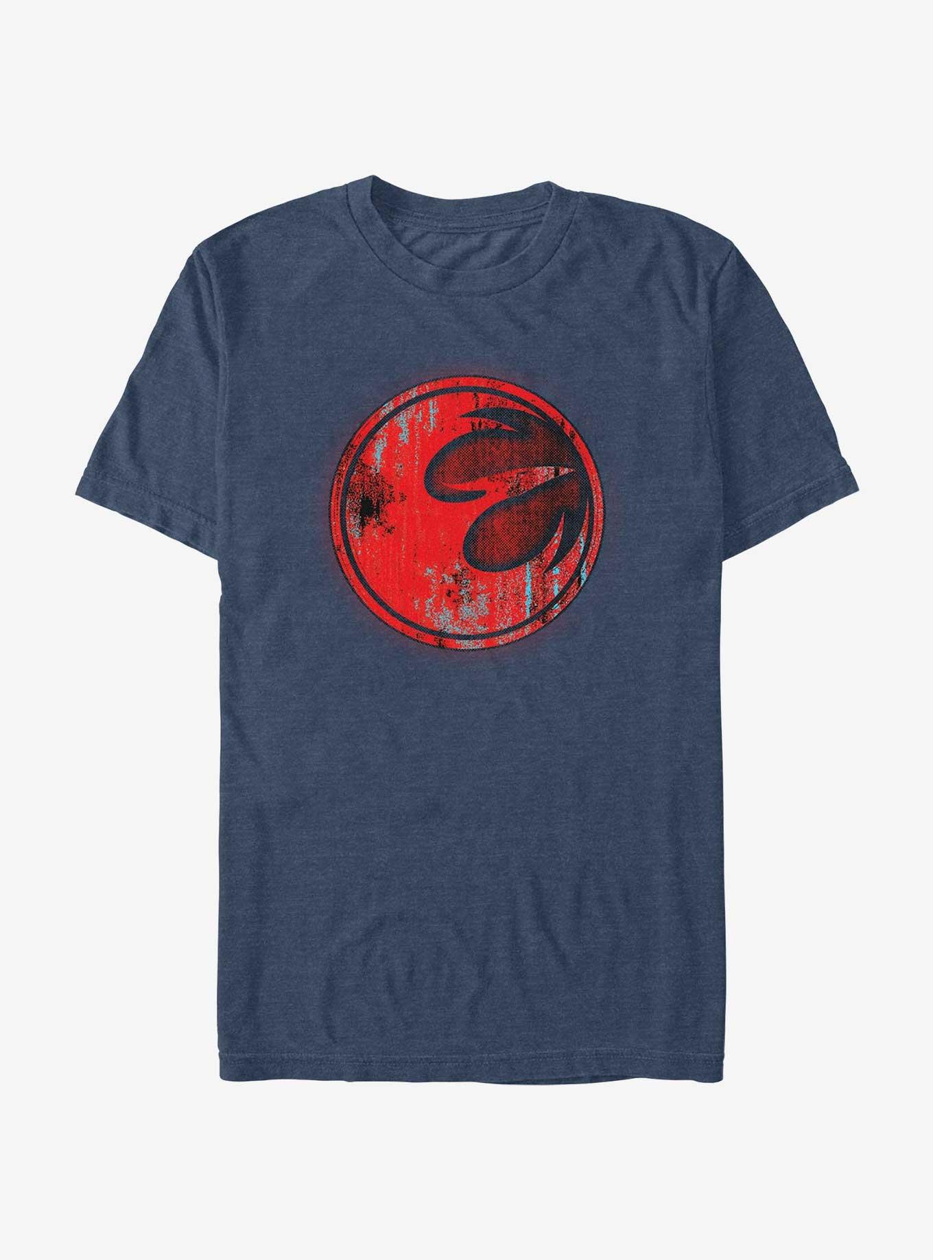 Star Wars: Rebels Red Starbird Logo T-Shirt, NAVY HTR, hi-res