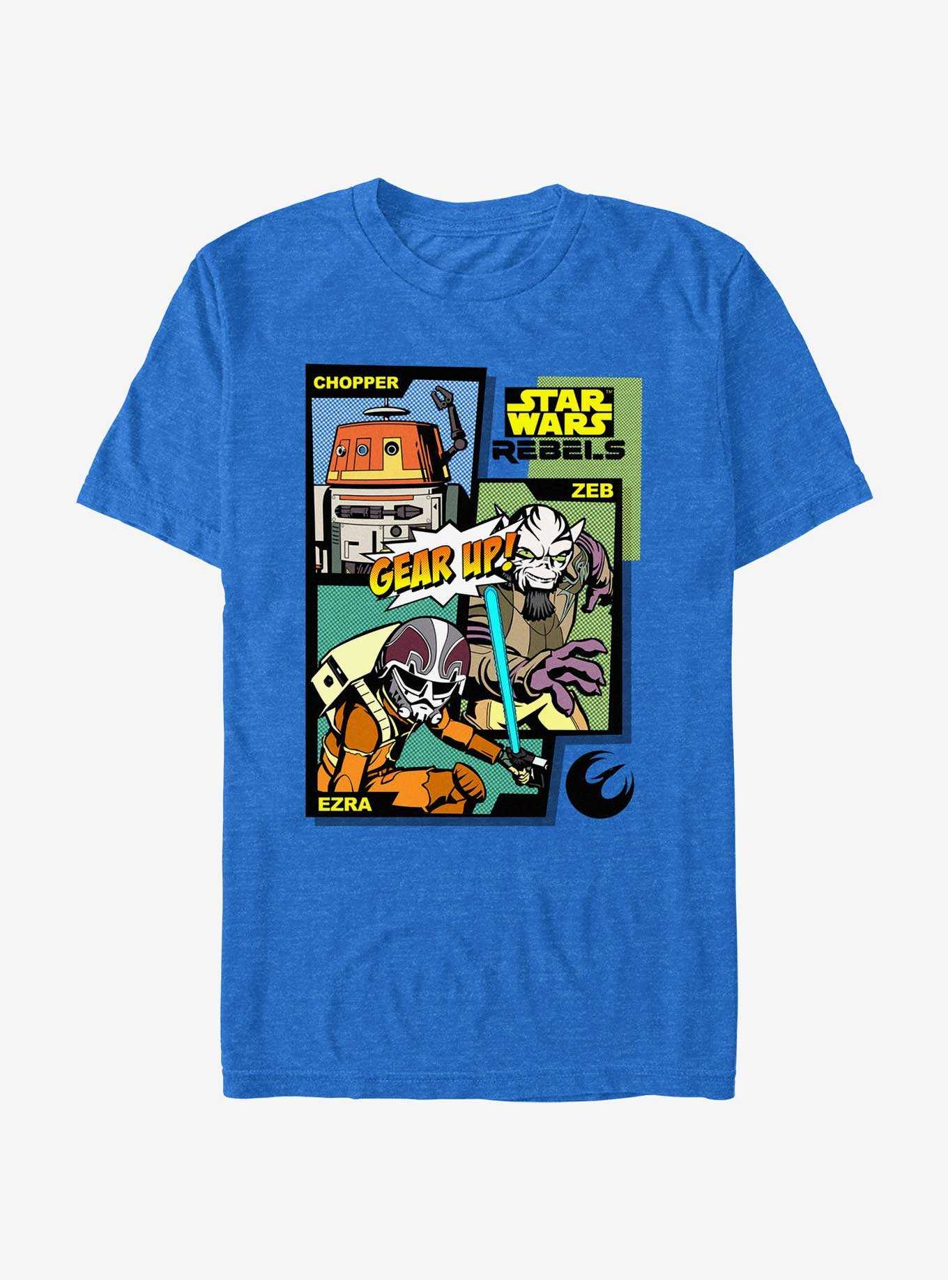 Star Wars: Rebels Chopper Zeb and Ezra Gear Up Comic T-Shirt, , hi-res