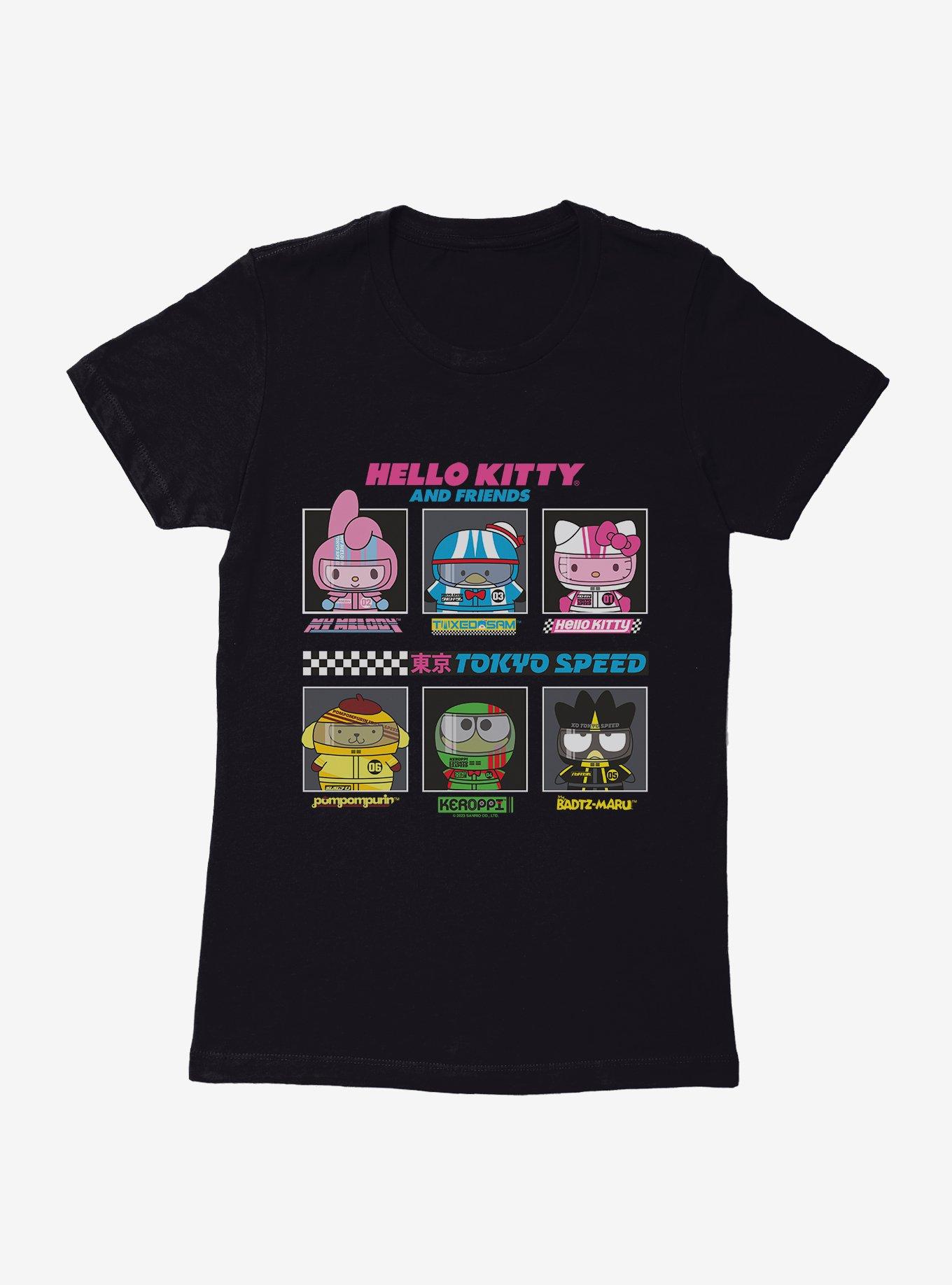 Hello Kitty And Friends Tokyo Speed Lineup Womens T-Shirt, BLACK, hi-res