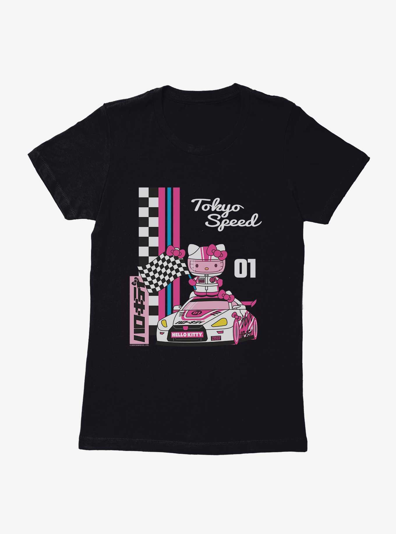Hello Kitty And Friends Checkered Flag Tokyo Speed Womens T-Shirt, , hi-res