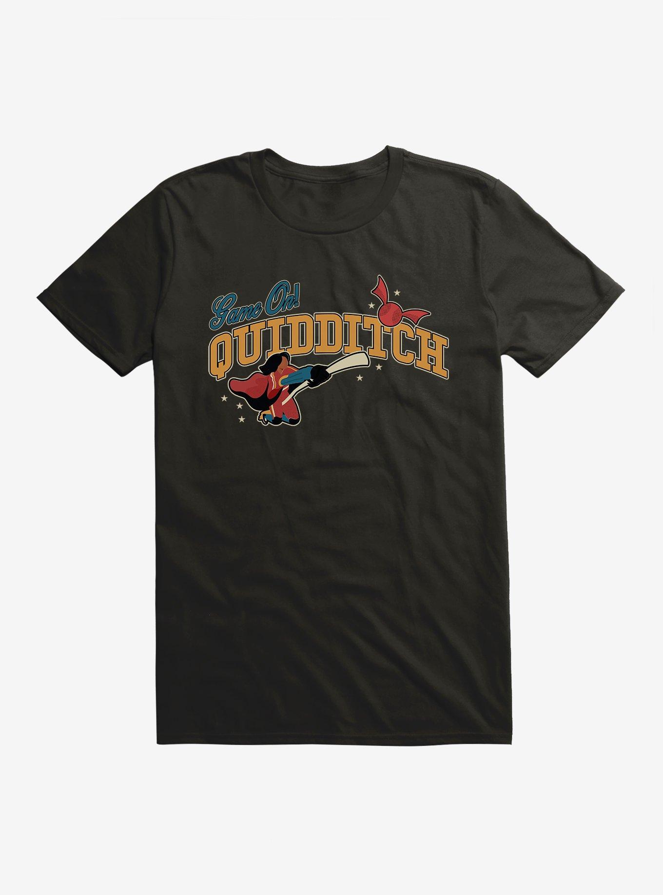 Harry Potter Team Spirit Game On Quidditch T-Shirt, BLACK, hi-res