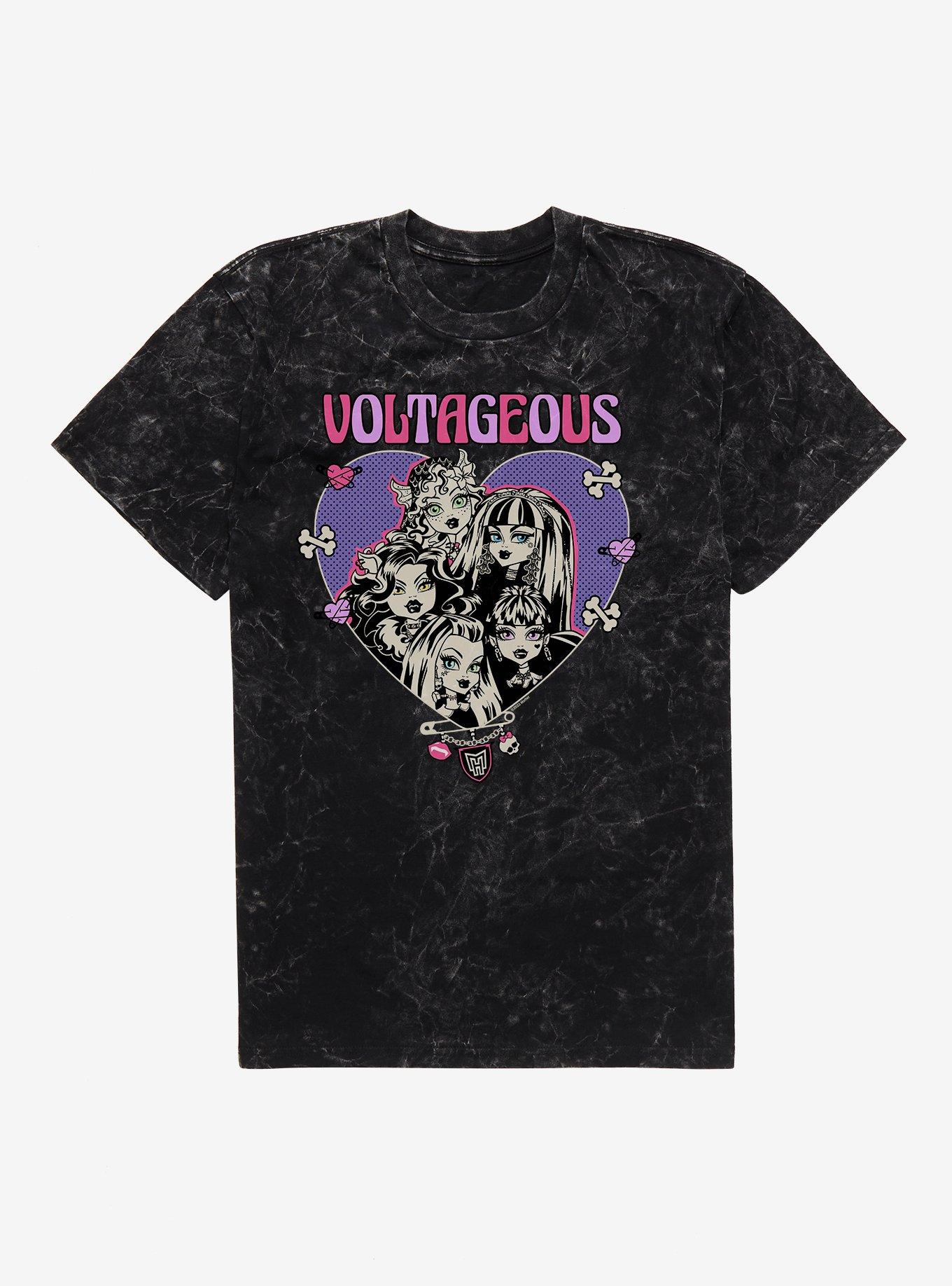 Monster High Voltageous Group Pose Mineral Wash T-Shirt, , hi-res