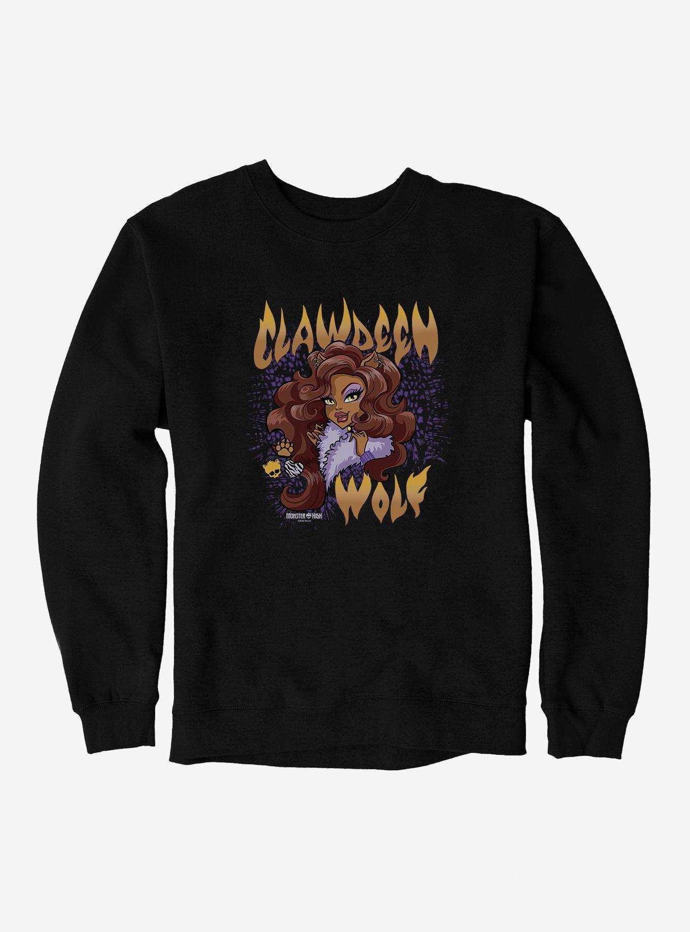 Monster High Clawdeen Wolf Glam Sweatshirt, BLACK, hi-res