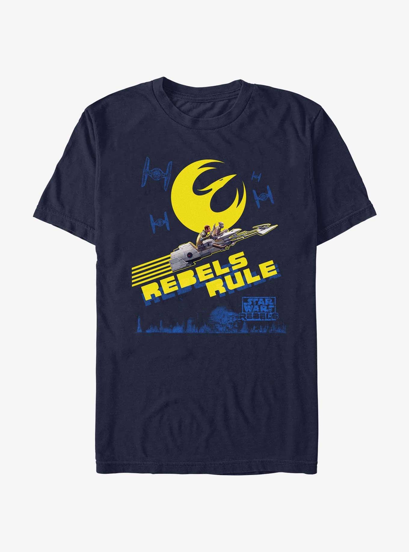 Star Wars: Rebels Kanan and Zeb Flyby T-Shirt, NAVY, hi-res