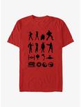 Star Wars: Rebels Rebel Silhouettes T-Shirt, RED, hi-res