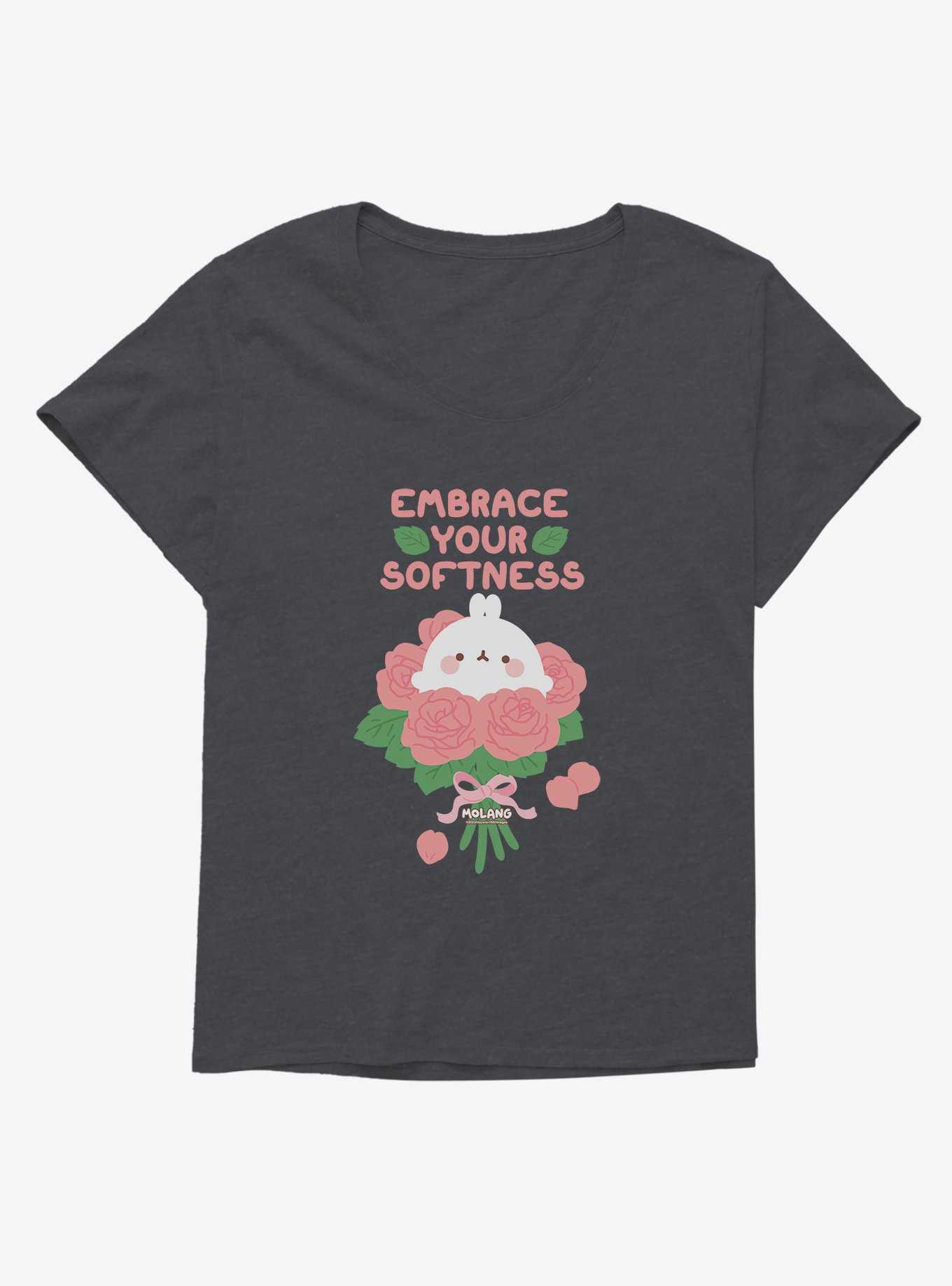 Molang Embrace Your Softness Roses Womens T-Shirt Plus Size, , hi-res