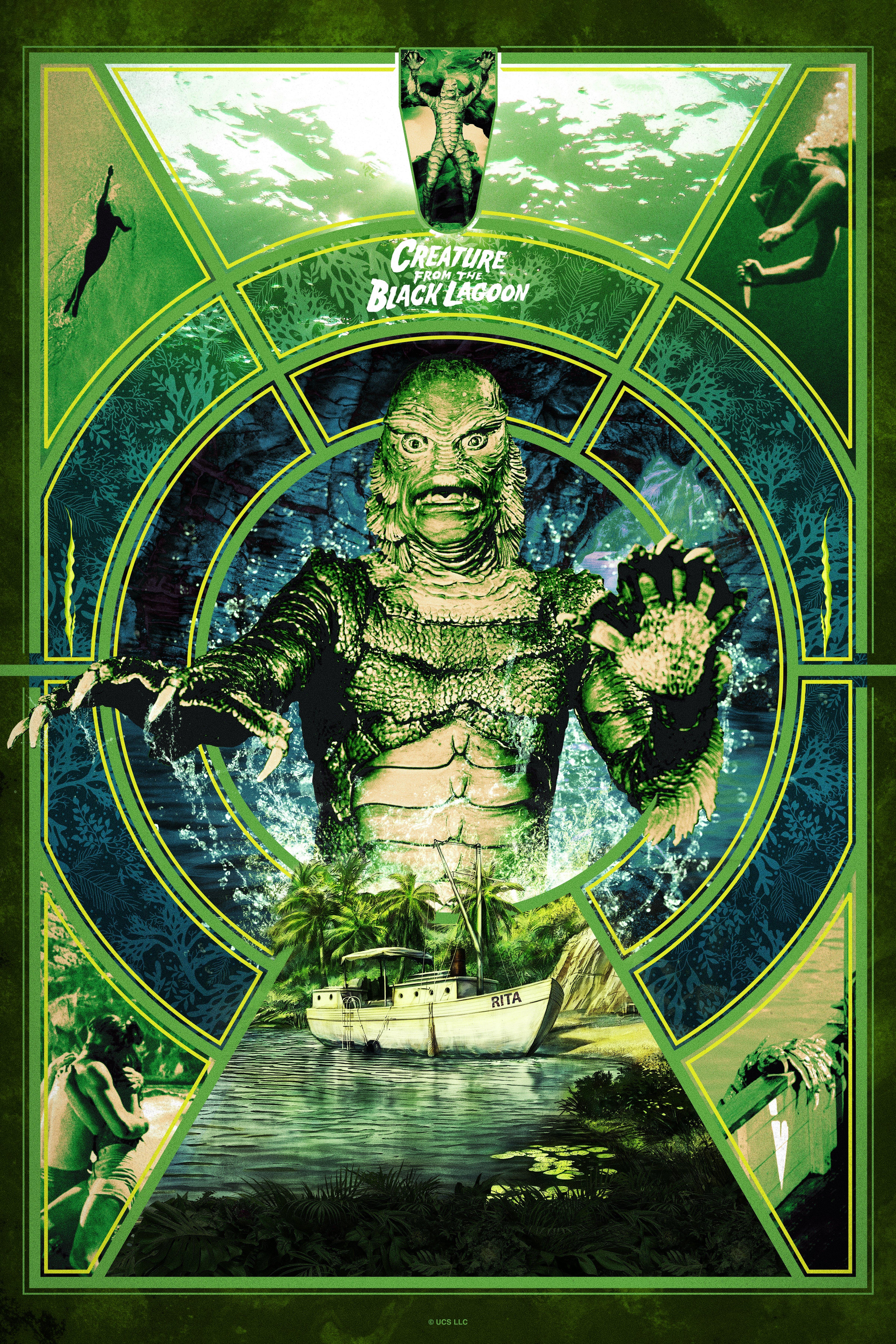 Creature From The Black Lagoon The Rita Poster, WHITE, hi-res