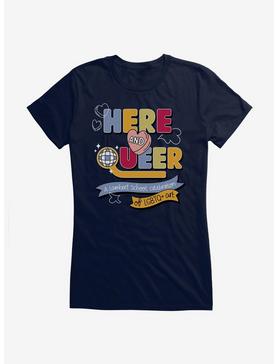 Heartstopper Here And Queer Girls T-Shirt, , hi-res