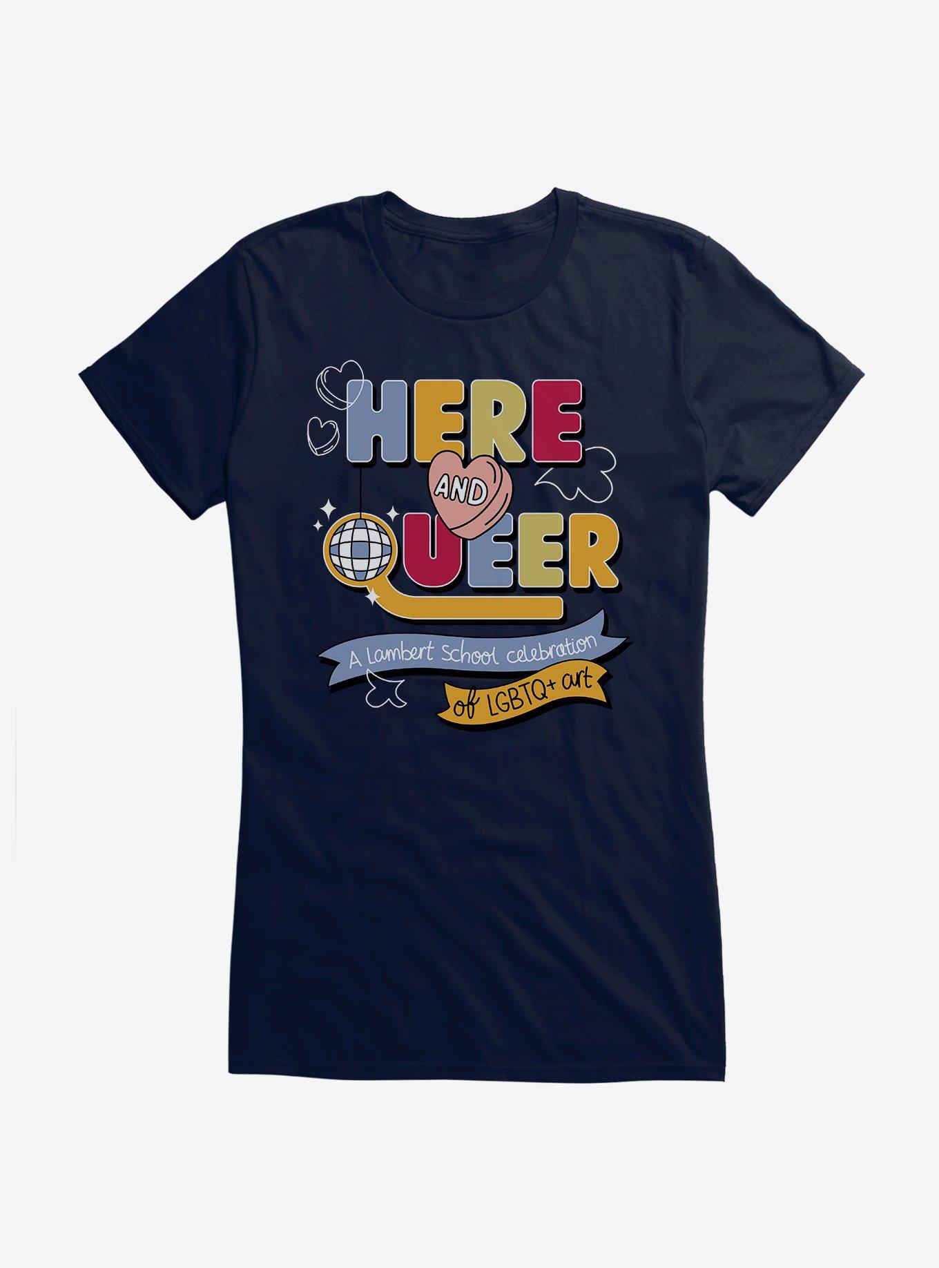 Heartstopper Here And Queer Girls T-Shirt, , hi-res