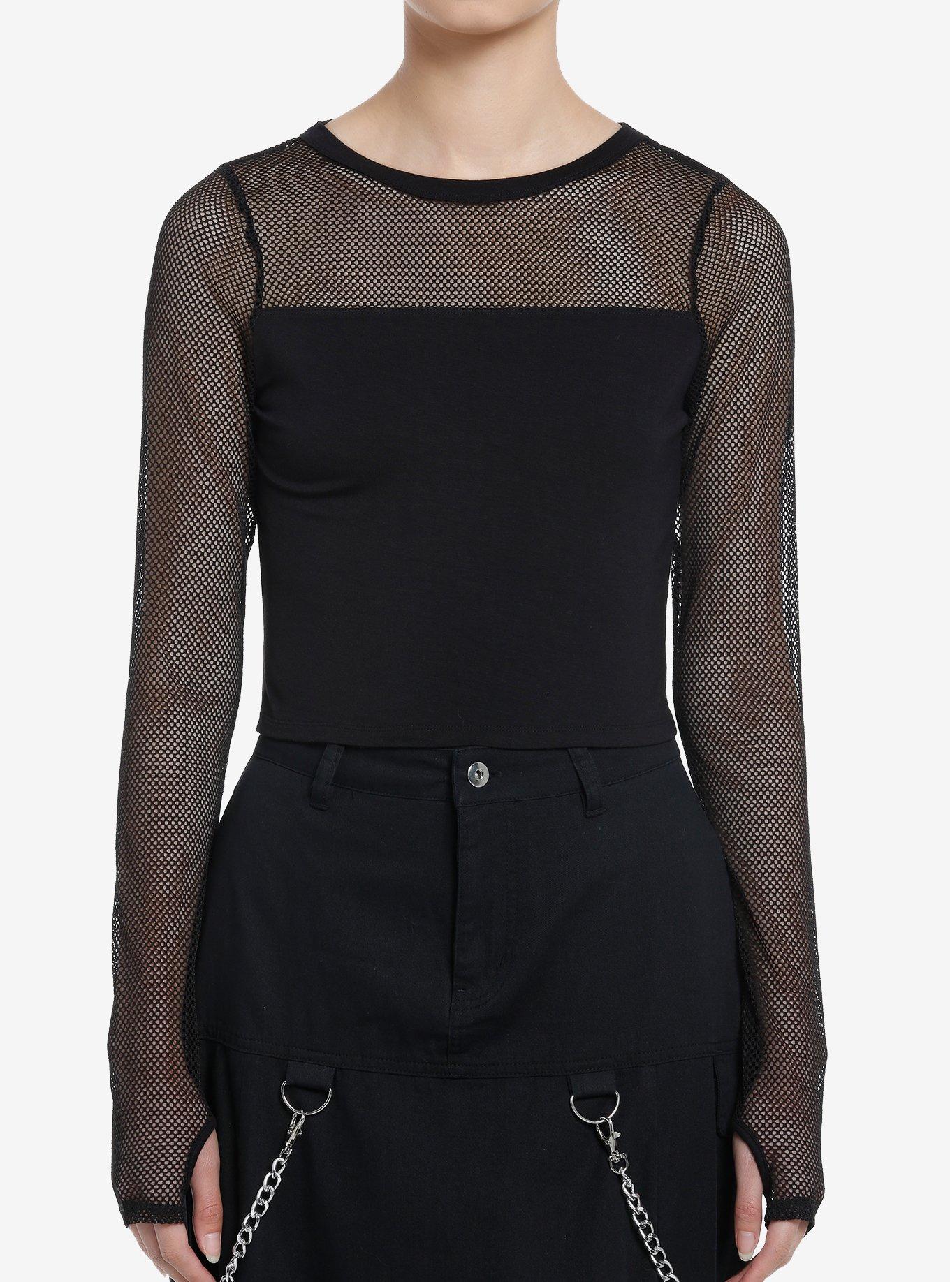 fishnet shirt with thumb holes