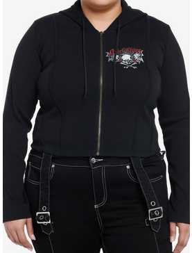Social Collision Quiet Chaos Fitted Girls Hoodie Plus Size, , hi-res
