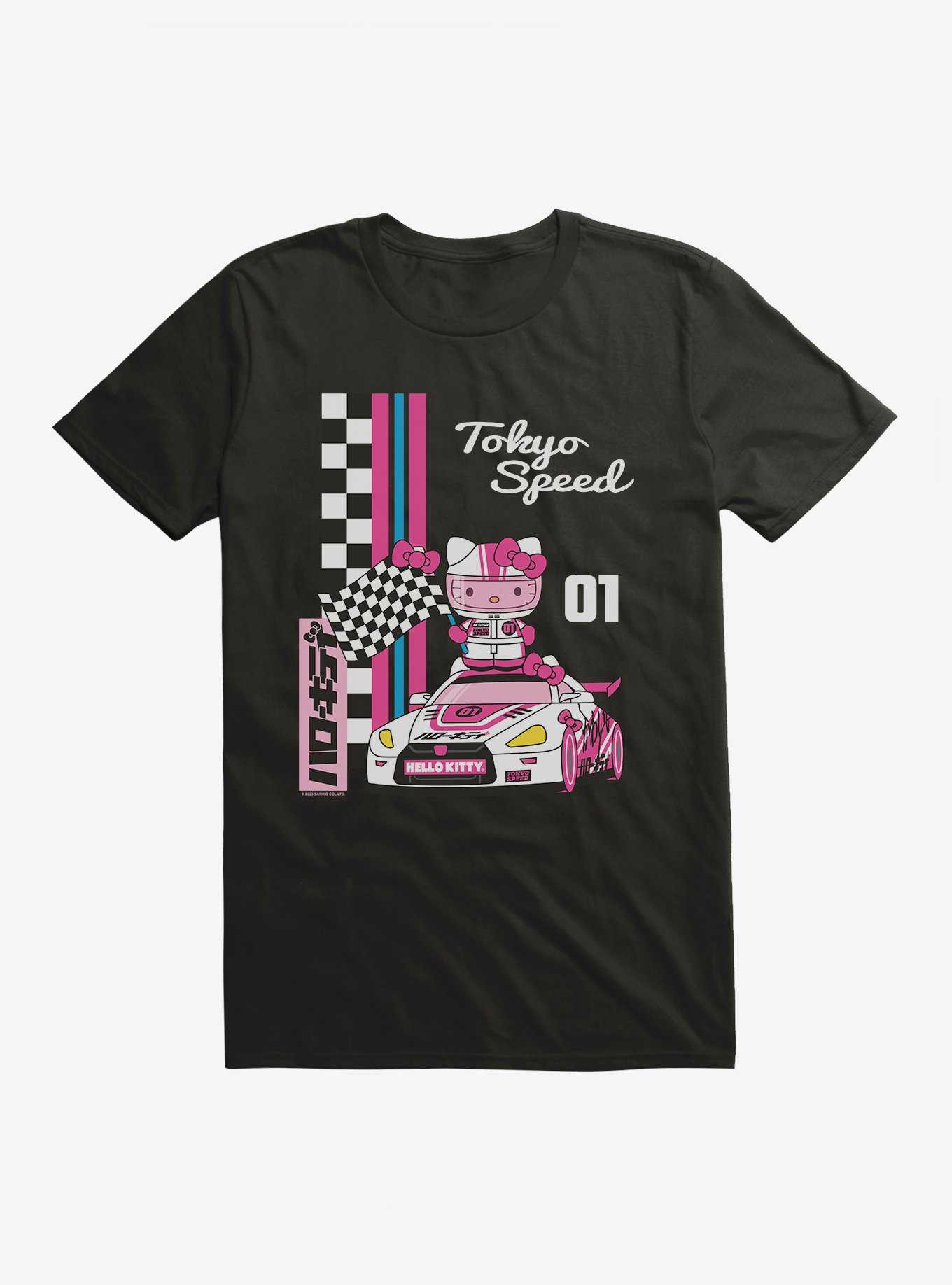 Hello Kitty And Friends Checkered Flag Tokyo Speed T-Shirt, , hi-res