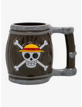 One Piece Straw Hat Pirates Barrel Mug, , hi-res