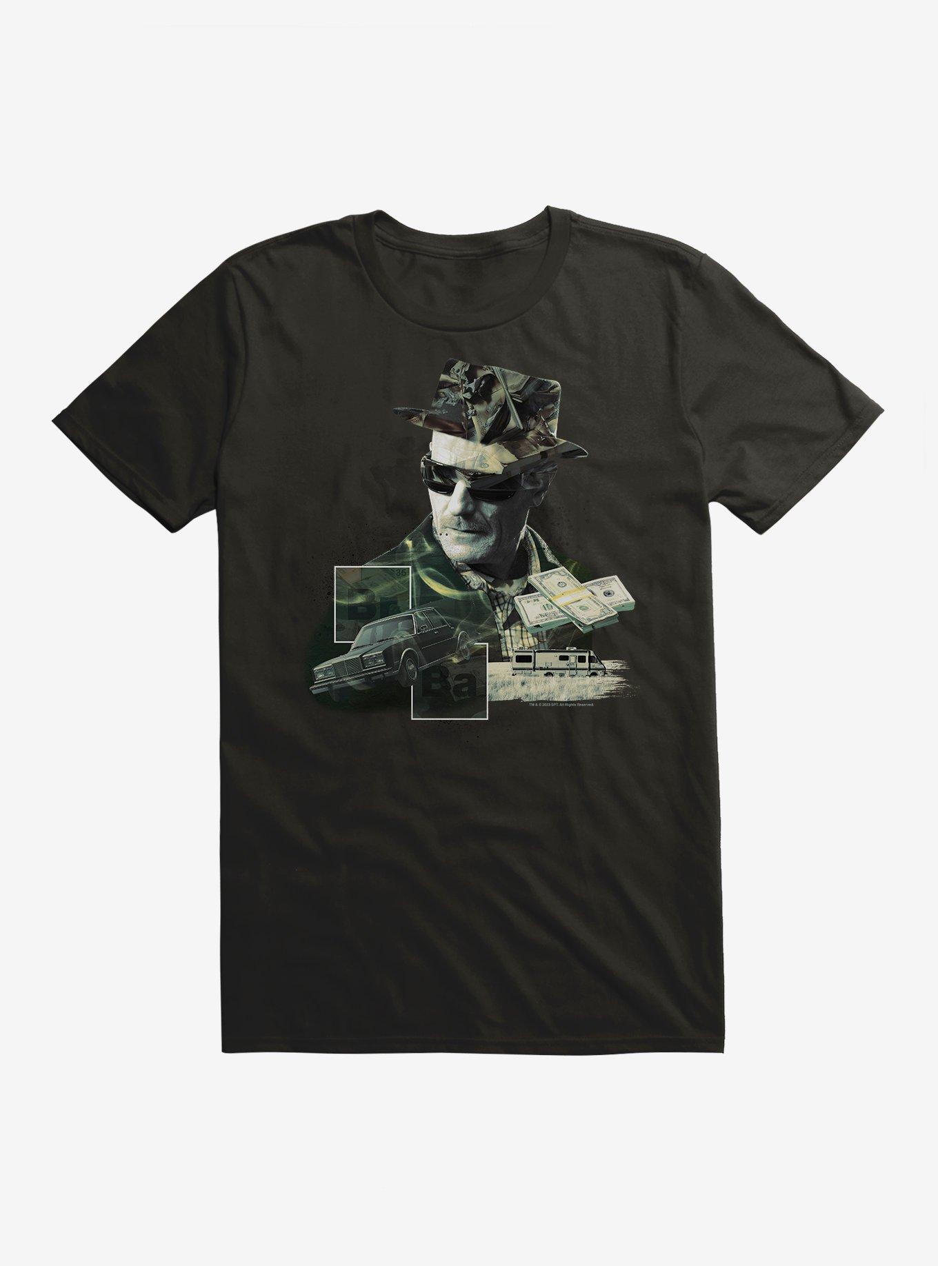 Breaking Bad Heisenberg Collage T-Shirt, BLACK, hi-res