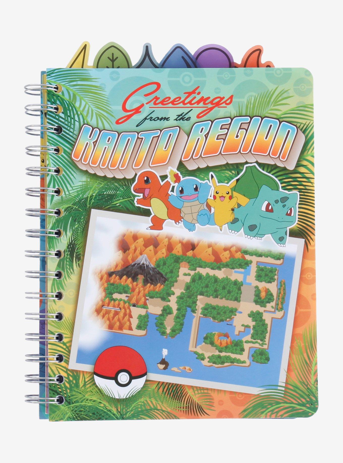 Pokemon Greetings From Kanto Region Tabbed Journal, , hi-res