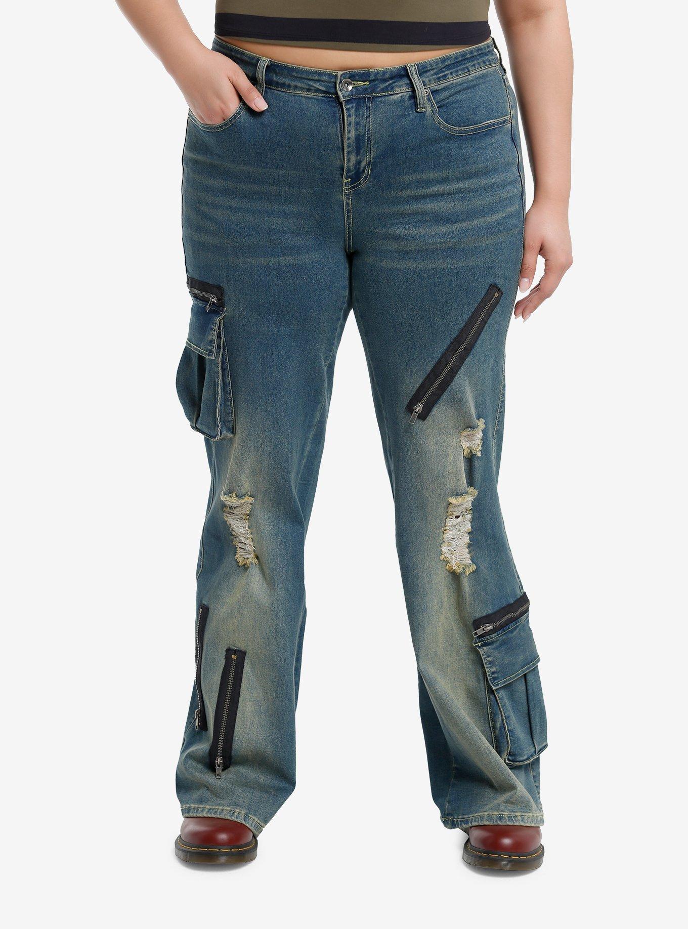 Hot Topic, Jeans, Hot Topic Zipper Flare Pants