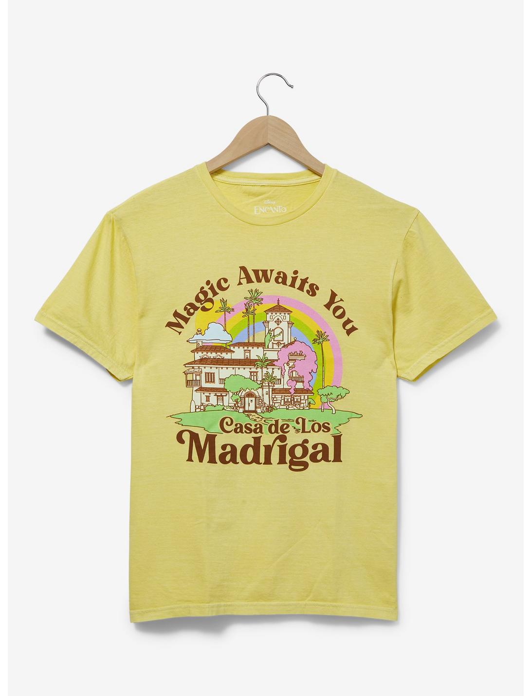 Disney Encanto Casa de Los Madrigal Women's T-Shirt - BoxLunch Exclusive, LIGHT YELLOW, hi-res