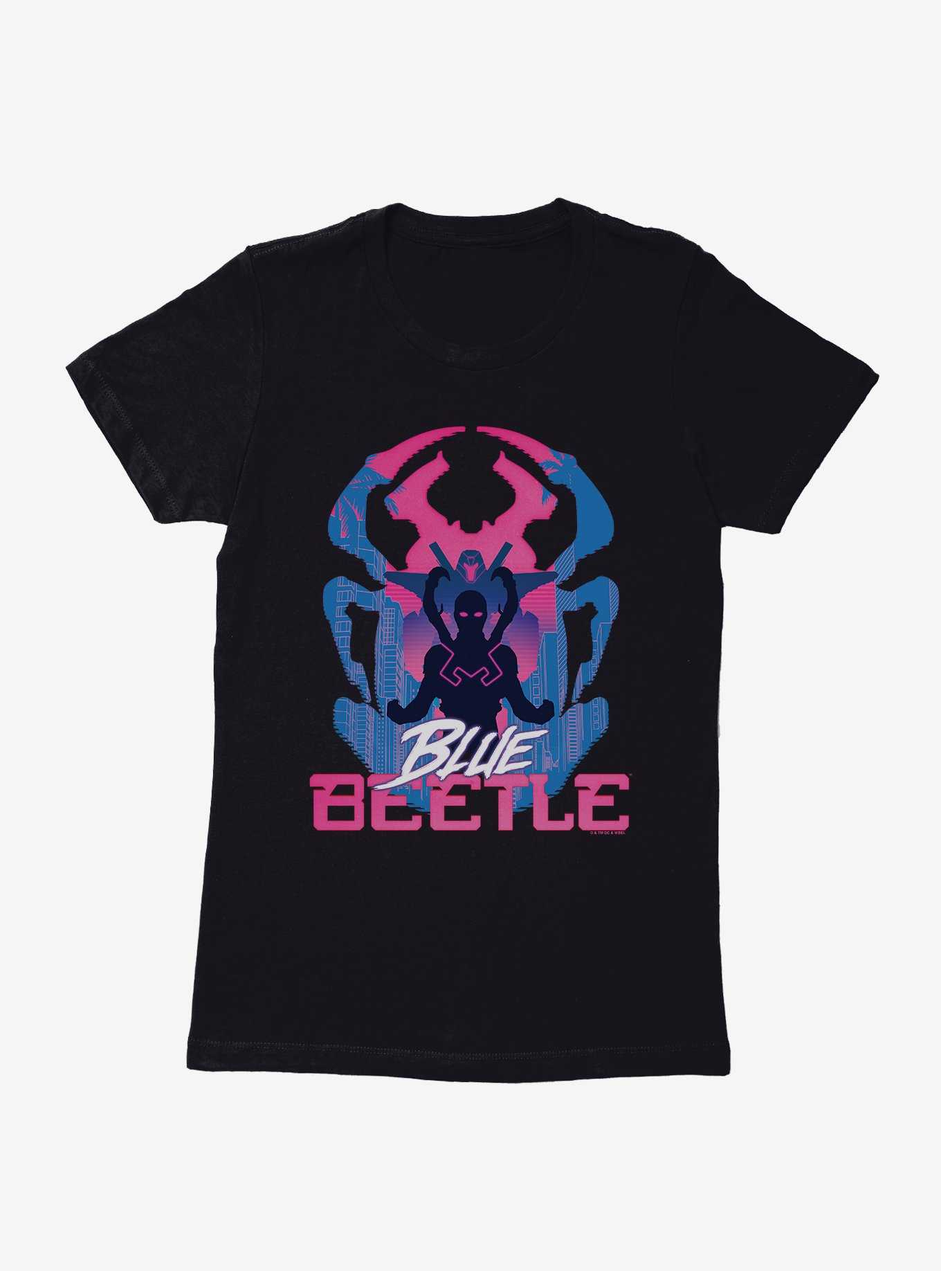 Blue Beetle Palmera City Pink Logo Womens T-Shirt, , hi-res