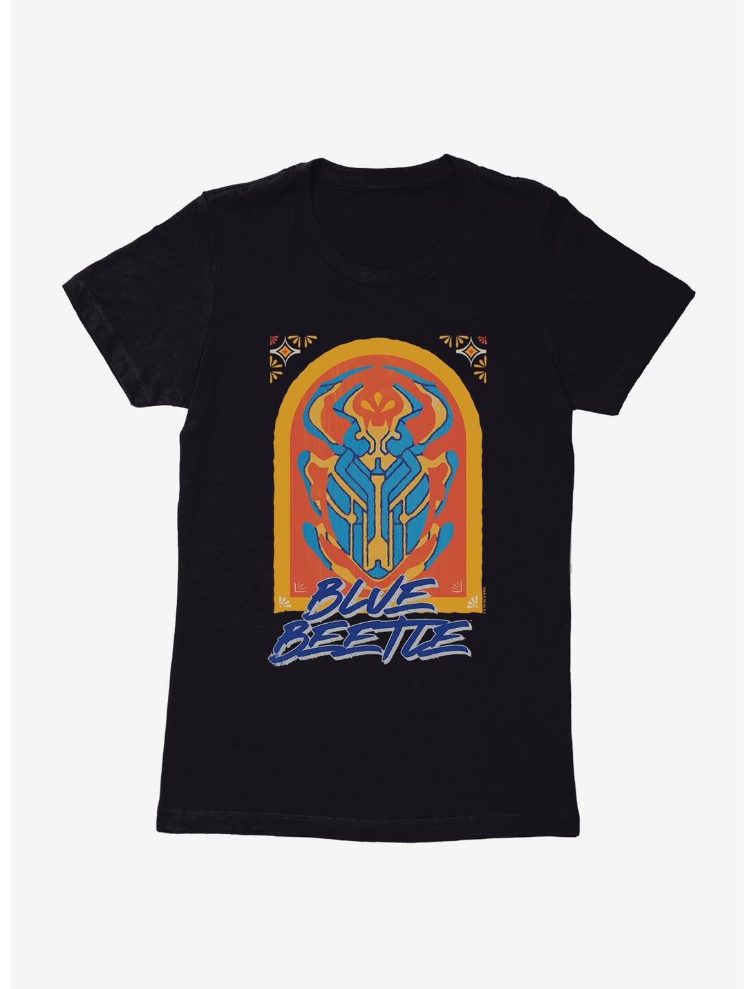 Blue Beetle Scarab Tile Womens T-Shirt, , hi-res