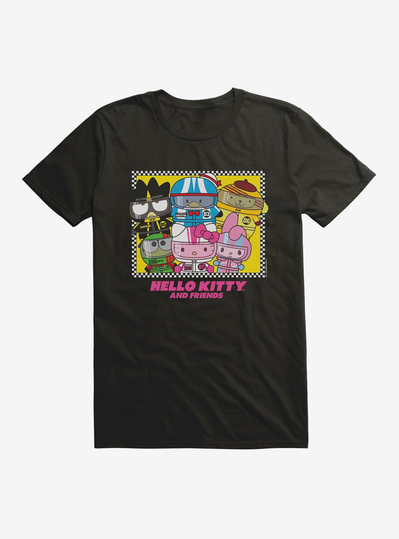 Hello Kitty And Friends Tokyo Speed Racers T-Shirt, BLACK, hi-res