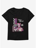Hello Kitty And Friends Checkered Flag Tokyo Speed Womens T-Shirt Plus Size, BLACK, hi-res