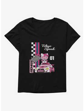 Hello Kitty And Friends Checkered Flag Tokyo Speed Womens T-Shirt Plus Size, , hi-res