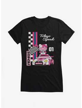 Hello Kitty And Friends Checkered Flag Tokyo Speed Girls T-Shirt, , hi-res