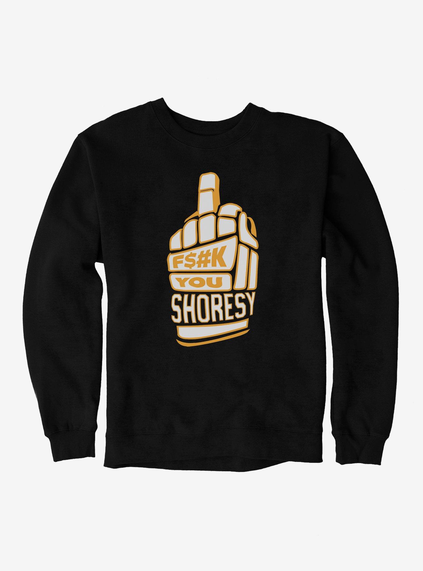Shoresy F You Finger Sweatshirt, BLACK, hi-res