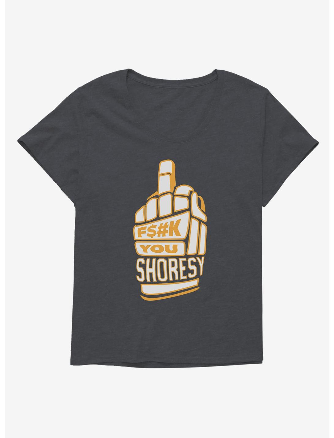 Shoresy F You Finger Girls T-Shirt Plus Size, CHARCOAL HEATHER, hi-res