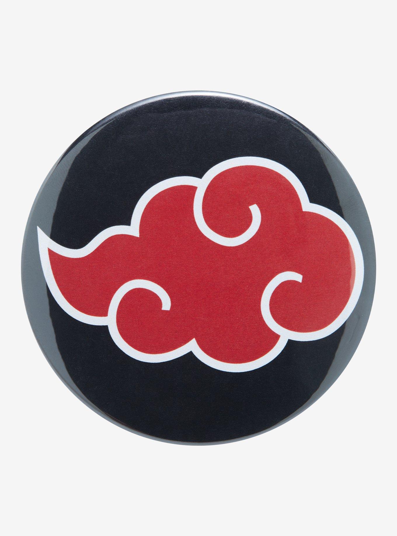 Naruto Shippuden Akatsuki Cloud 3 Inch Button, , hi-res