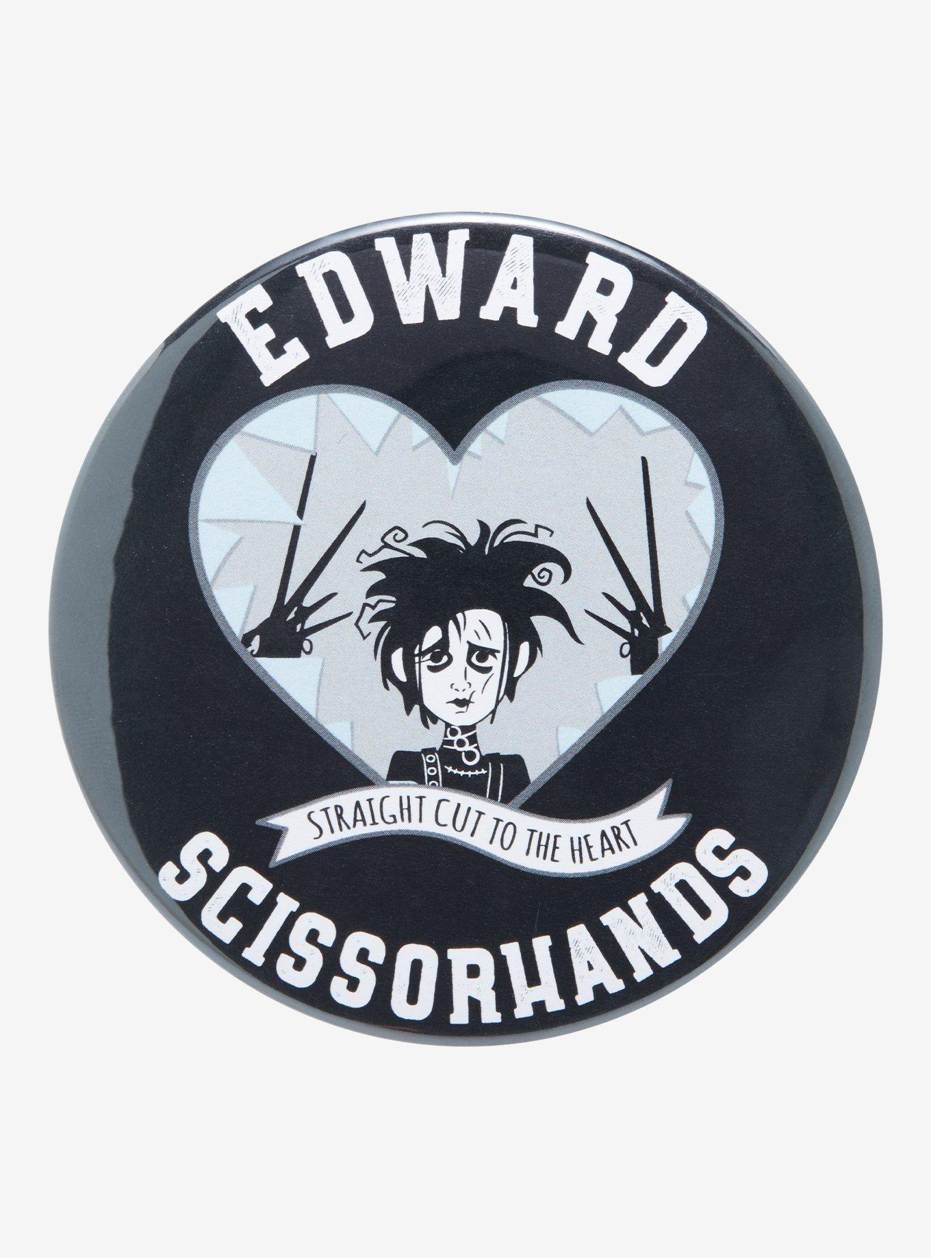 Edward Scissorhands Cartoon 3 Inch Button, , hi-res