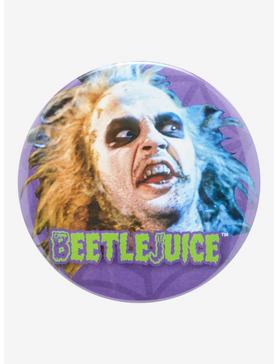 Beetlejuice Face 3 Inch Button, , hi-res