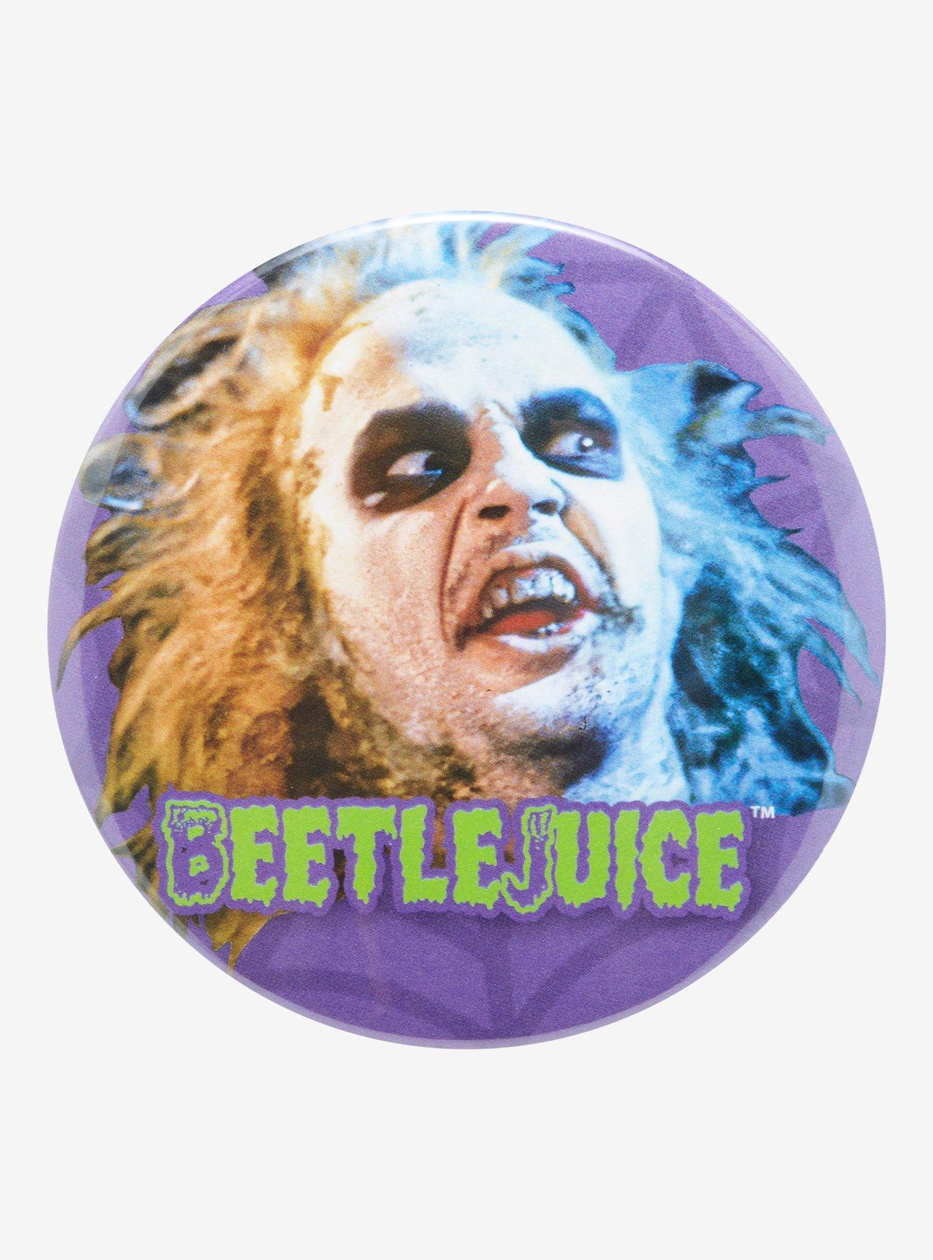 Beetlejuice Face 3 Inch Button, , hi-res