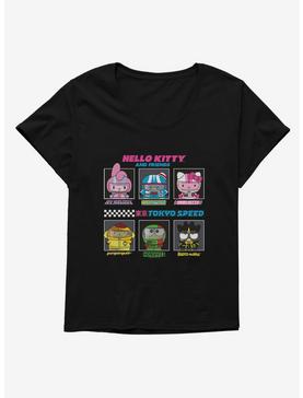 Hello Kitty And Friends Tokyo Speed Lineup Womens T-Shirt Plus Size, , hi-res