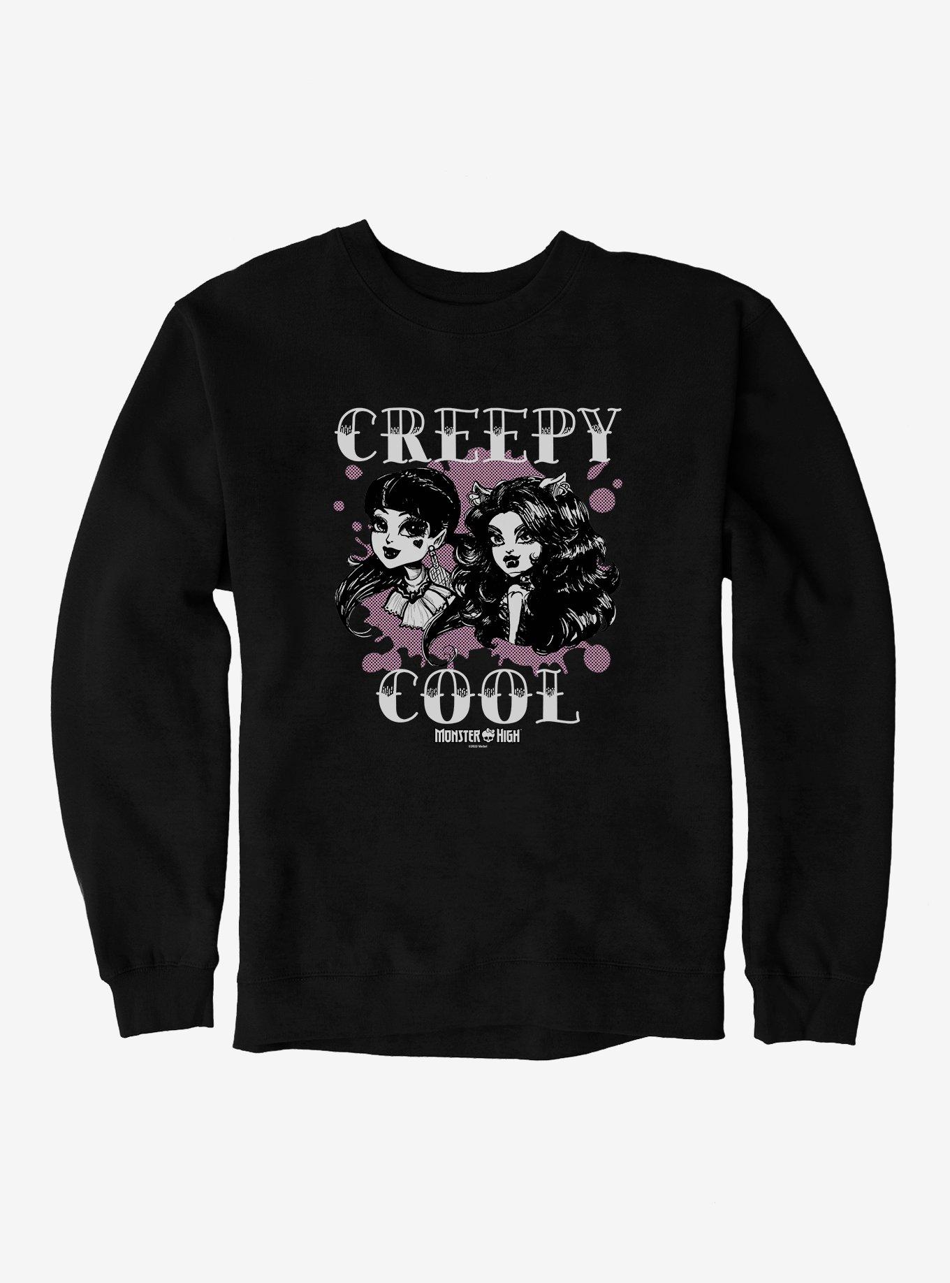 Monster High Draculaura And Clawdeen Wolf Sweatshirt, BLACK, hi-res