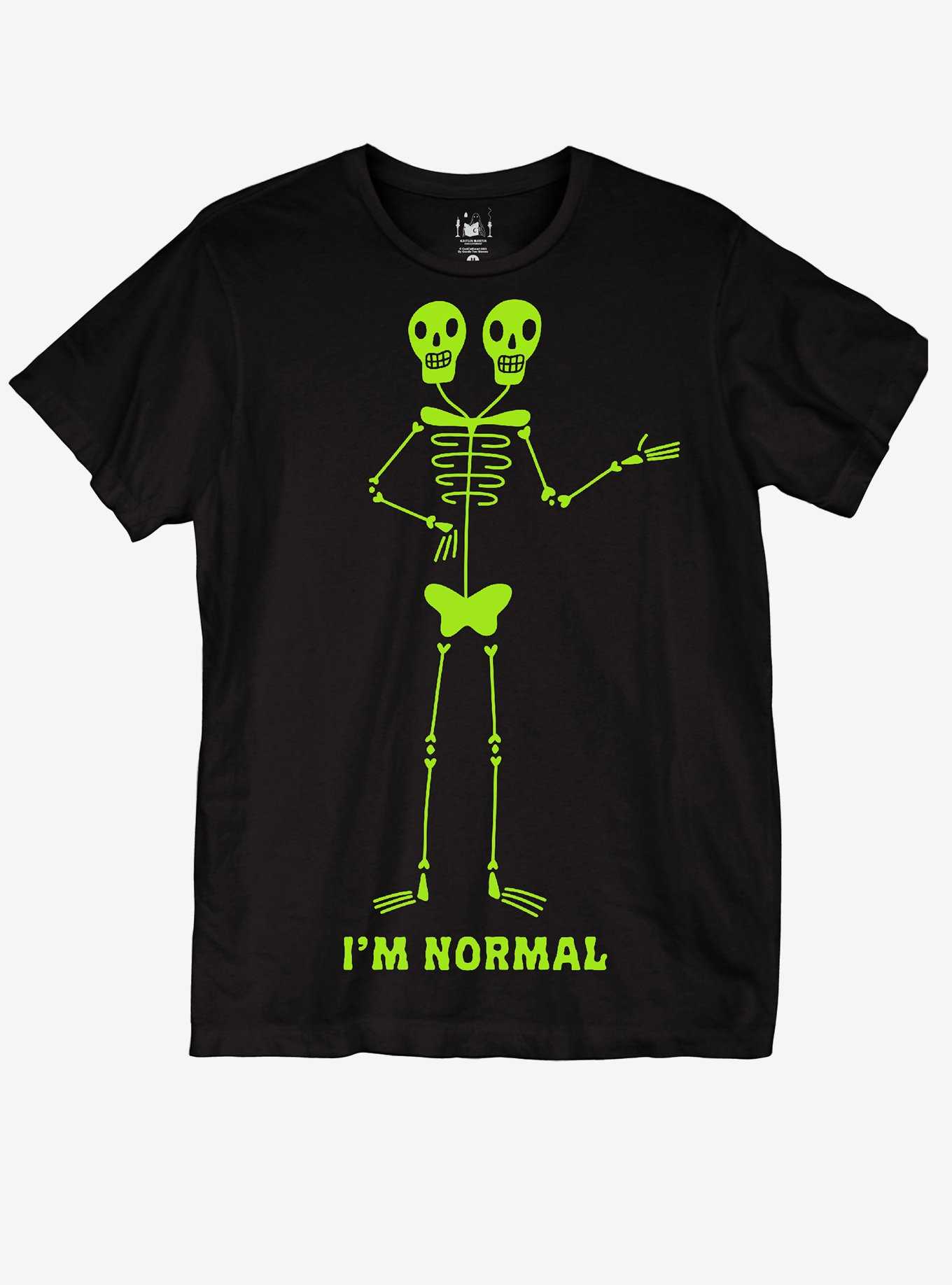 Double-Headed Skeleton T-Shirt By Kaitlin Martin, , hi-res